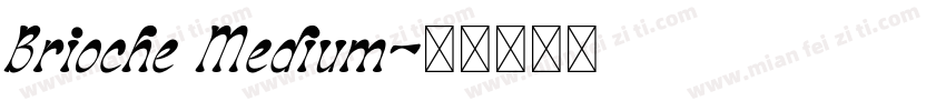 Brioche Medium字体转换